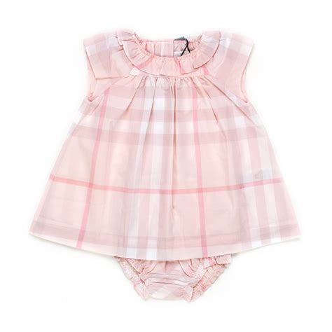 abbigliamento neonata burberry rosa|burberry newborn girl dresses.